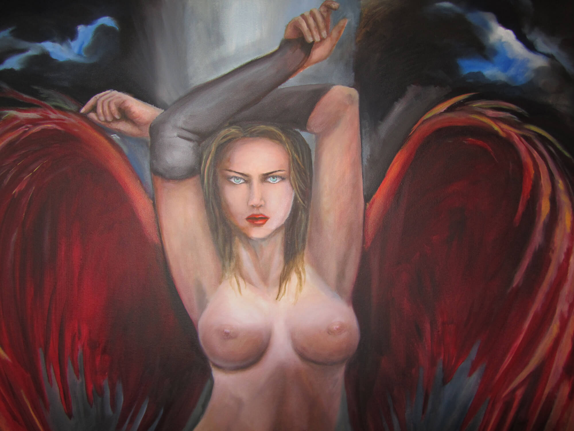 red-angel-schilderij